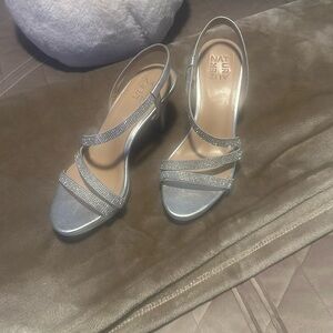 Naturalizer sparkly little platform heels